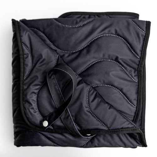 Kinder Cloth Diaper Co Adventure Play Mat - Machine Washable, Reversible, Water-Resistant, Quilted Blanket (Midnight, Mini 36x36)