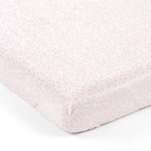 Lush Décor Soft & Plush Fitted Crib Sheet Farmhouse Leaf Branch - Neutral