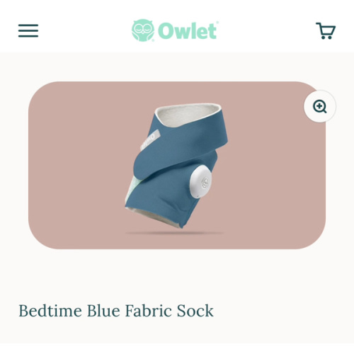 Bedtime Blue Fabric Sock
