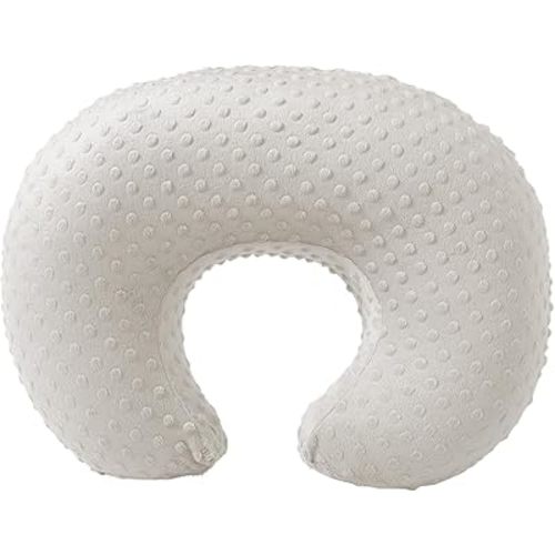 Baby Nursing Pillow and Body Positioner with Premium Slipcover for Breastfeeding for Baby Boys and Girls, Feeding Pillow with Breathable Comfortable Pillowcase (Sand)