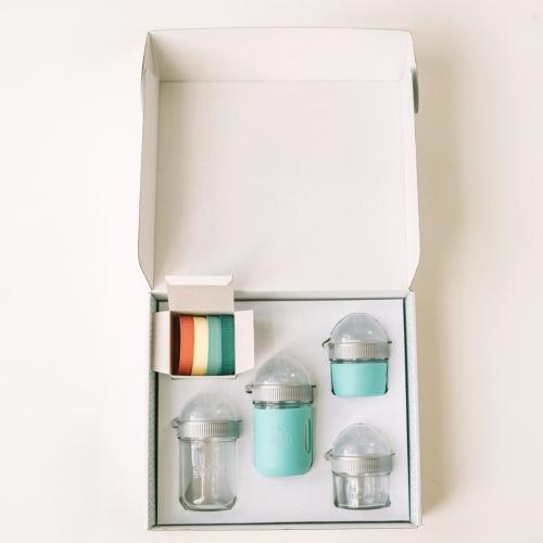 Healthy Baby Starter Gift Set – Mason Bottle