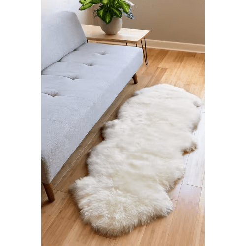 2-Pelt (2' x 6') Australian Sheepskin Runner Rug