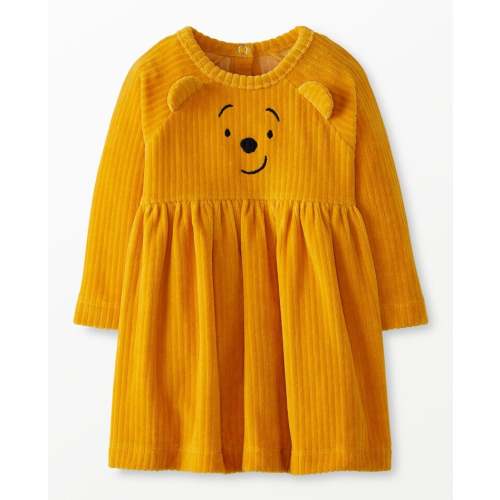 Baby Disney Winnie the Pooh Long Sleeve Velour Dress | Hanna Andersson