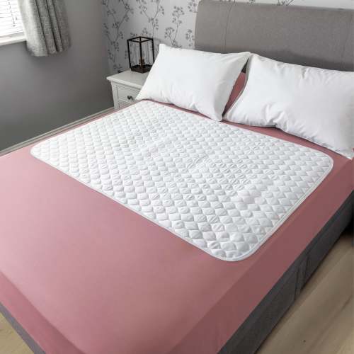 Organic Bamboo - TWIN / FULL SIZE BED - 2-Way Fit Incontinence Pad