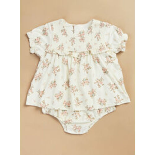Rosie Floral Smocked Bubble Dress in Pink | 3-6 mo.