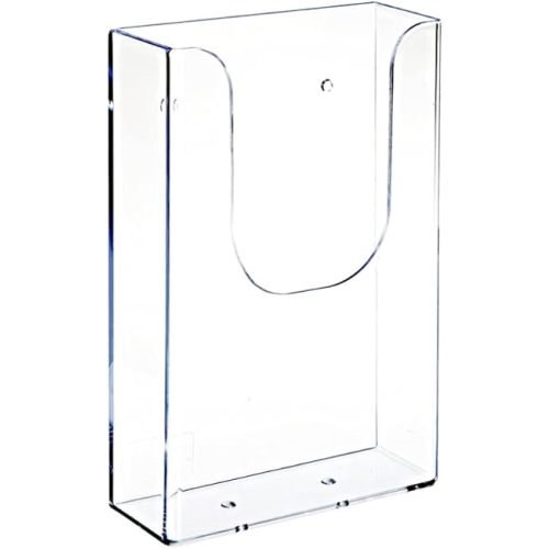 Brochure Holder Wall Mount, Clear Literature Holder