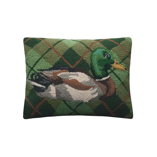 Mallard Plaid Hook Pillow