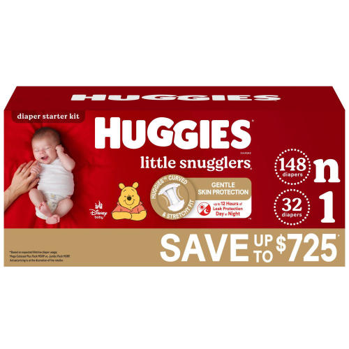 Huggies Little Snugglers Baby Diapers, Sizes Newborn-2 - Sam's Club