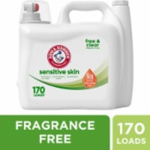 ARM & HAMMER Sensitive Skin Hypoallergenic Liquid Laundry Detergent, 170 fl oz