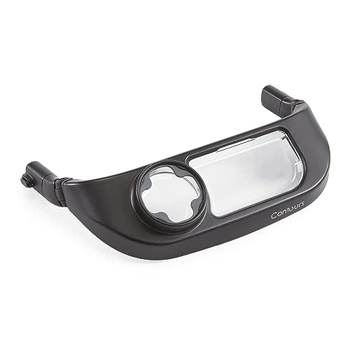 Contours Stroller Snack Tray V2 - Cup Holder & Snack Tray Attachments - Black