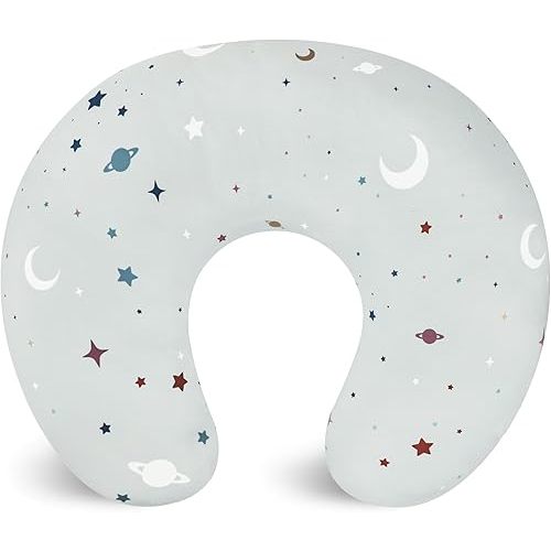 Nursing Pillow Cover, Removable Nursing Covers for Breastfeeding Pillows, Stretchy and Soft Fit for Baby Girls Boys Newborn, Starry Sky (Only Cover)