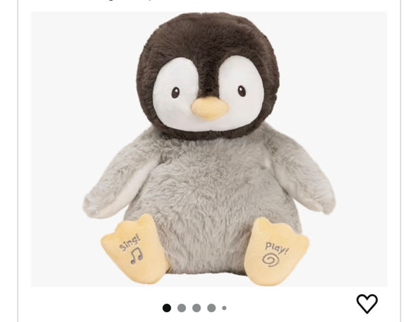 Amazon.com: GUND Baby Kissy Penguin 12-Inch Interactive Animated Musical Baby Toy