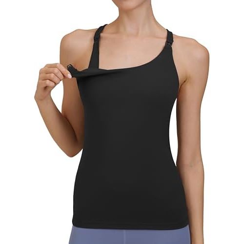 Nursing Tank Top for Breastfeeding Sexy Crisscross Back Maternity Sports Bra Fitness Workout Yoga Pregnancy Bra