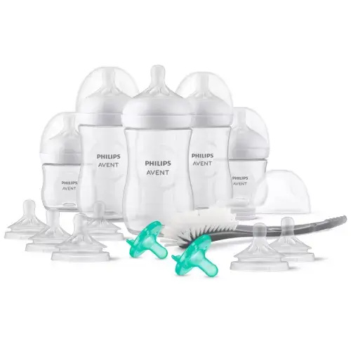 Phillips Avent Natural Baby Bottle With Natural Response Nipple Newborn Gift Set - 17pc