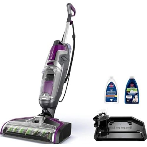 Bissell Crosswave Pet Pro Wet Dry Vacuum and Mop, Tangle-Free Brush Roller for Pet Hair, All-in-One Deep Cleaning for Hard Floors and Area Rugs, 2306A