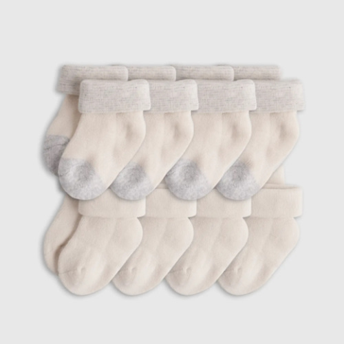 Organic Fold Over Socks 8-Pack - Baby