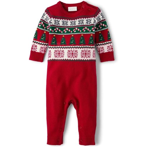 The Children's Place unisex-baby And Newborn Knit Fairsile Romper