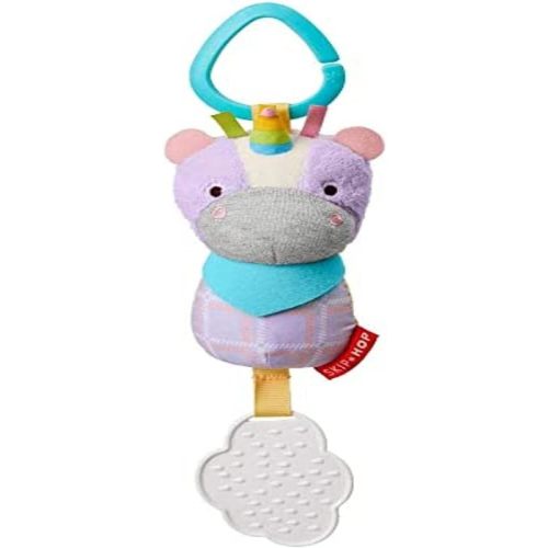 Skip Hop Bandana Buddies Baby Activity Chime & Teether Stroller Toy, Unicorn