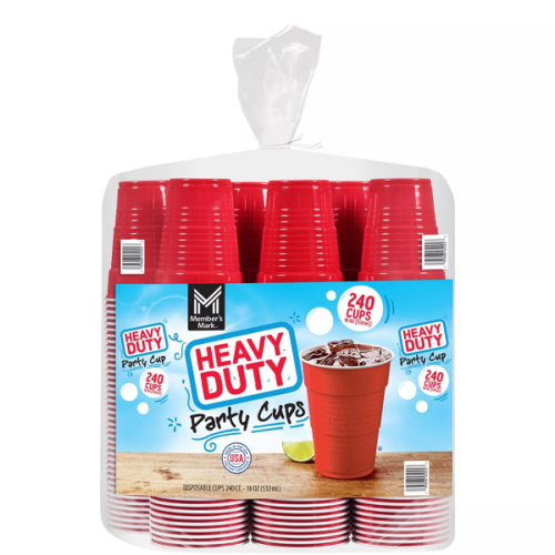 Member's Mark Heavy-Duty Red Cups 18 fl. oz., 240 ct. - Sam's Club