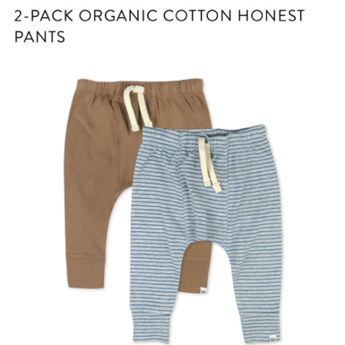2-Pack Organic Cotton Honest Pants | Honest Baby Clothing