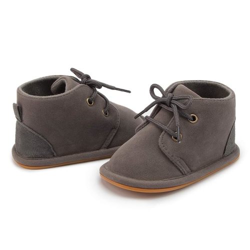 HsdsBebe Baby Boys Girls Oxford Shoes PU Leather Soft Rubber Sole Sneakers Anti-Slip Toddler Ankle Boots Infant Walking Shoes Moccasins