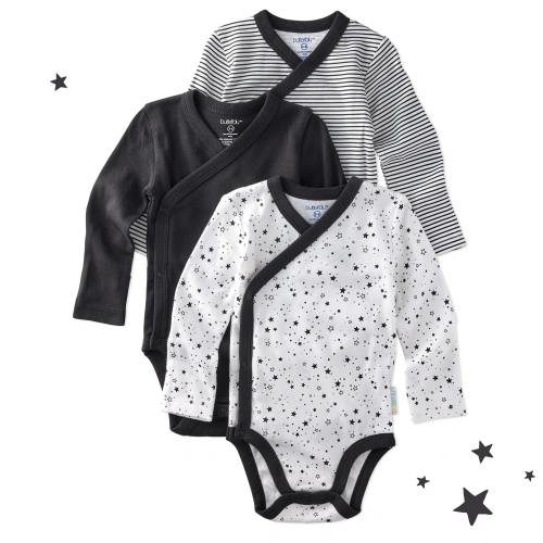 STERLING 3-Pack Side Snap Bodysuit