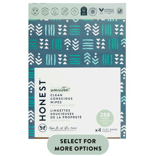 The Honest Company, Plant-Based Baby Wipes, Fragrance-Free, 288 Count (Select for More Options)
