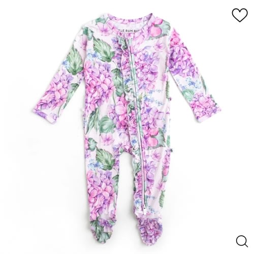 You Had Me At Hydrangea Ruffle Footie