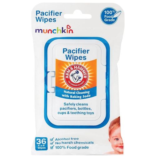 Munchkin 72 Pack Arm and Hammer Pacifier Wipes, White