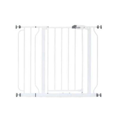 Regalo Easy Step Metal Walk Through Gate - White