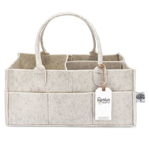 Parker Baby Co. Diaper Caddy, Color: White, Size: large