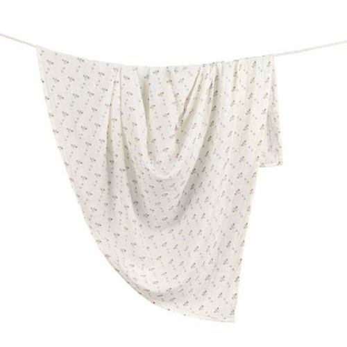 Crane Baby Organic Muslin Swaddle Blanket - Avery Bunny