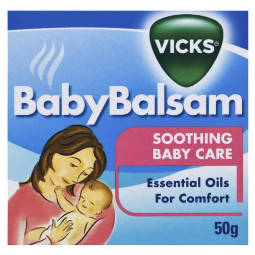 Vicks Baby Balsam Decongestant Chest Rub 50g