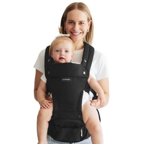 Momcozy 2-in-1 Hip Seat and Baby Carrier - Black: 5-44 lbs Capacity