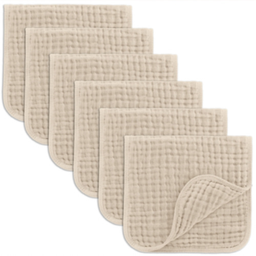 Muslin Burp Cloths in Sand – Comfy Cubs