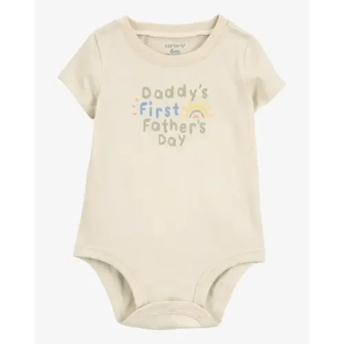 Baby 1st Father's Day Short-Sleeve Bodysuit - Carter's | Carter's