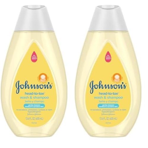 Johnson's Baby 13.6 fl. oz Head-to-Toe Baby Body Wash and Shampoo (Pack of 2)