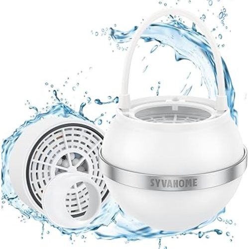 Bath filter for tub bathtub water filter for tub faucet - Ball Baby Hard Water Softener for Bathroom Pure Filters Remove Chlorine Chemicals Contaminants 8 Stages Carbon Purifier for Kids Skin Eczema