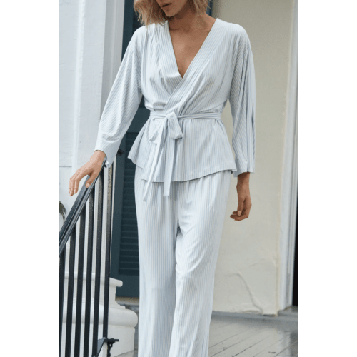 Women's Kimono Pajamas Set - DreamModal - in Fog - Medium