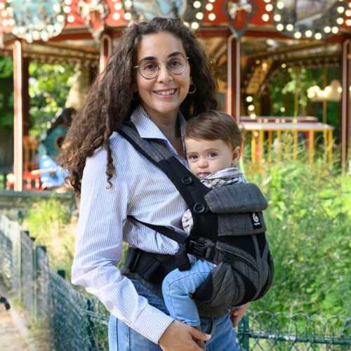 Pre-Loved OMNI 360 Baby Carrier – Mesh: Black Tweed