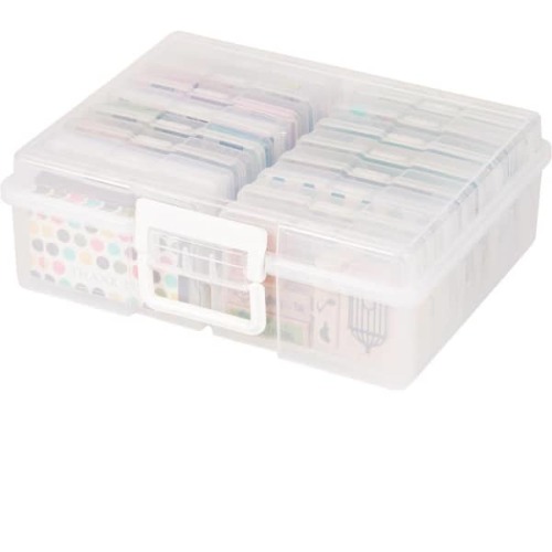 4 in. x 6 in. Extra Large Photo and Craft Keeper in Clear