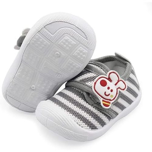 WILLFUN Toddler Squeaky Shoes Baby Boy Girl First-Walking Sneakers Infant Soft Sole Little Kid Trainers for 0-3-Year-old First Walkers