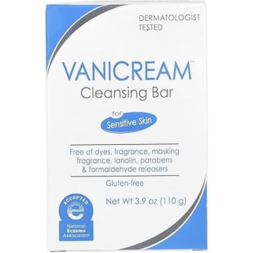 Vanicream Pharmaceutical Specialties Cleansing Bar, Unscented, 3.9. Ounce, (Pack of 6)