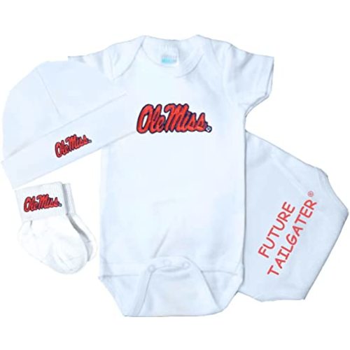 Mississippi Ole Miss Rebels 3 Piece Baby Clothing Set
