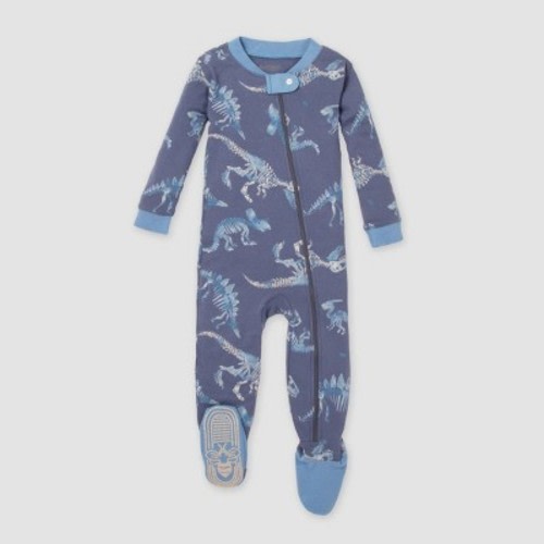 Burt's Bees Baby® Baby Boys' Dinosaur Snug Fit Footed Pajama - Dark Blue, Size: 9M - Out of Stock