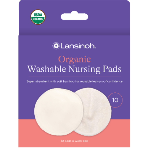 Lansinoh Washable Nursing Pads, 10 Count