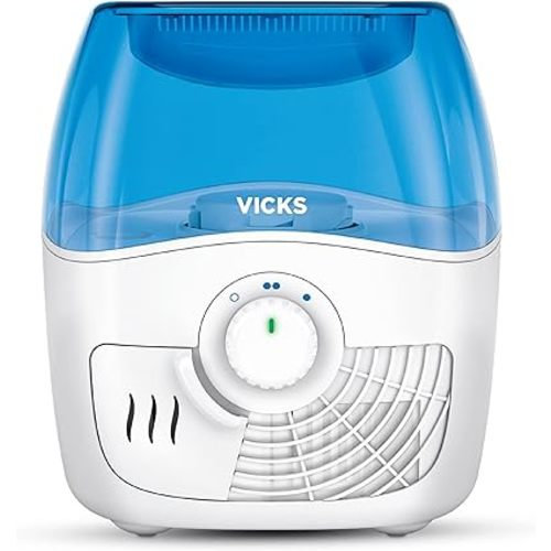 Vicks Filtered Cool Mist Humidifier, Medium Room, 1.1 Gallon Tank - Humidifier for Baby and Kids Rooms, Bedrooms and More, Works with Vicks VapoPads