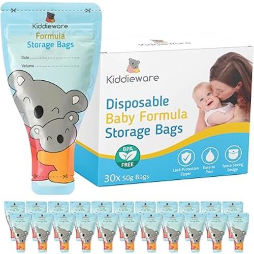 30 Pack Baby Formula Storage Bags Dispenser Disposable Baby Formula Container