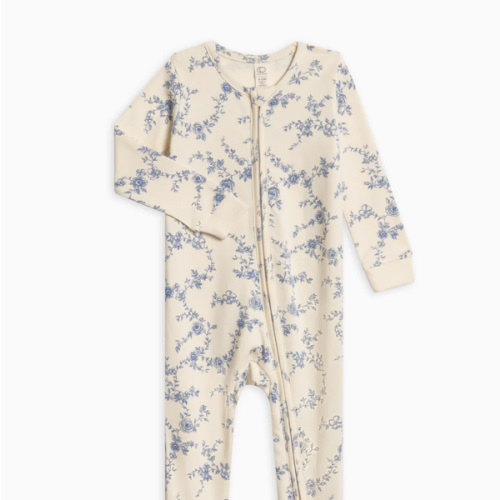Peyton Zipper Sleeper - Serena Floral, Newborn