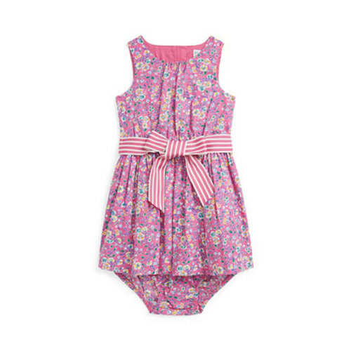 Polo Ralph Lauren Baby Girls Floral Cotton Poplin Dress - Macy'sBack ButtonFilter Button